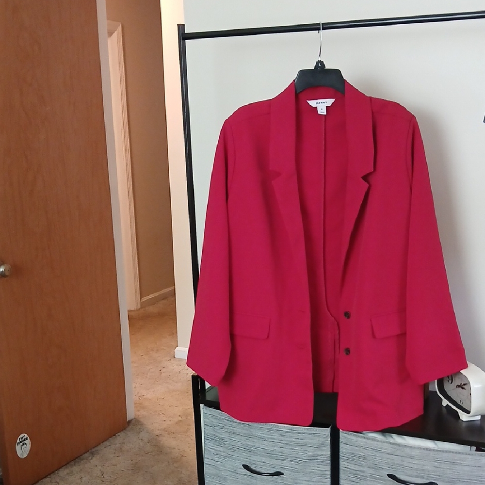 Old Navy Vibrant Red Women's Blazer